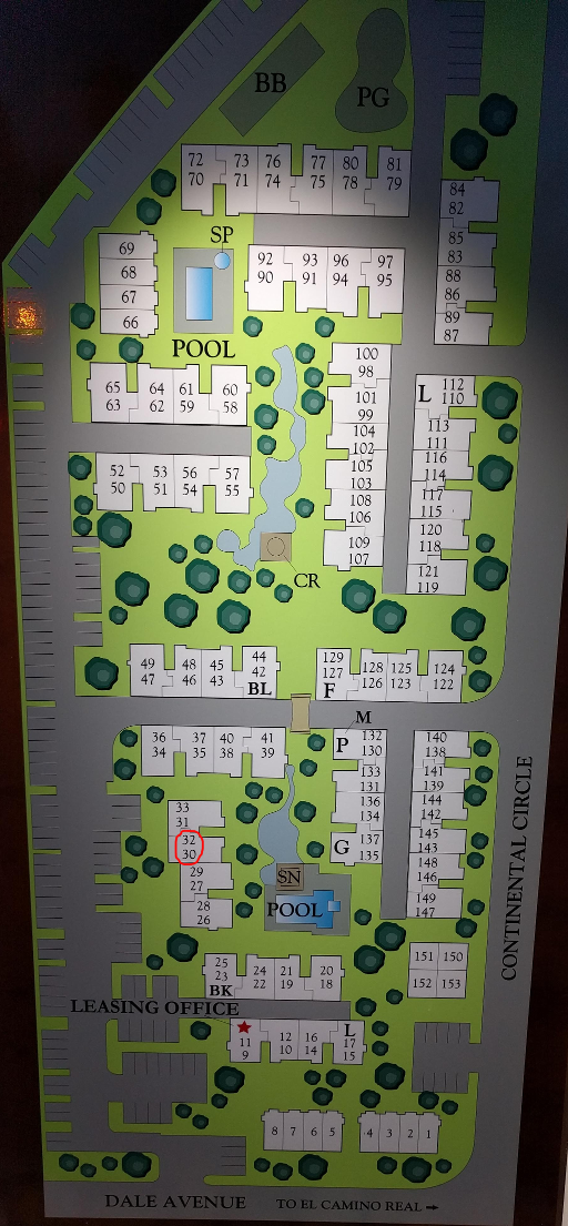 Map of Greendale Apartments